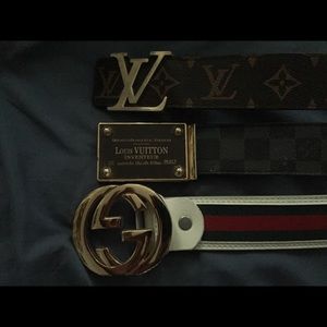 COPY - Louis Vuitton and Gucci belts